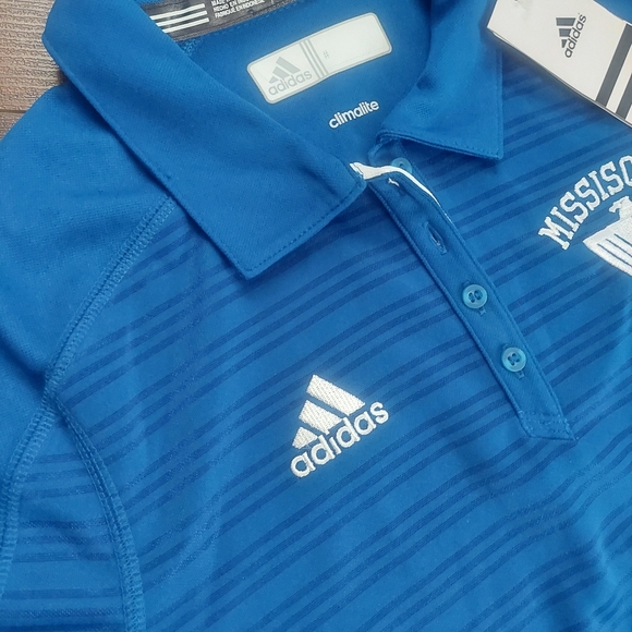 Adidas Climalite Polo Missisquoi Thunderbirds Polo NWT Size Medium - Picture 2 of 7